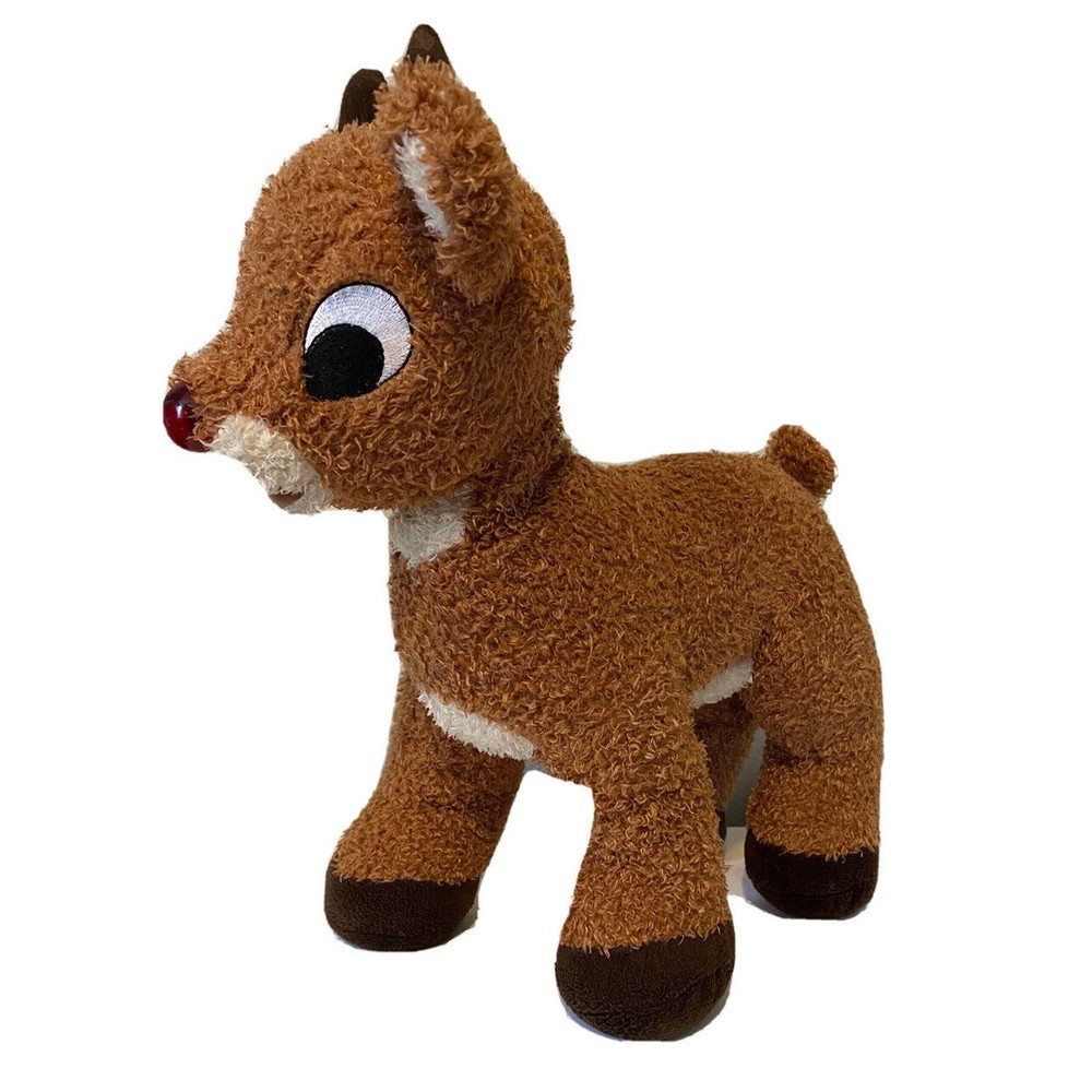 Rudolph The Red Nosed Reindeer Build A Bear 15” w/ Light Up Nose